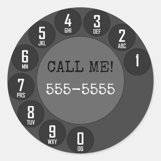 携帯電話 ラウンドシール (正面)