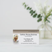 携帯電話/ワイヤレス名刺の通話 名刺 (スタンド正面)