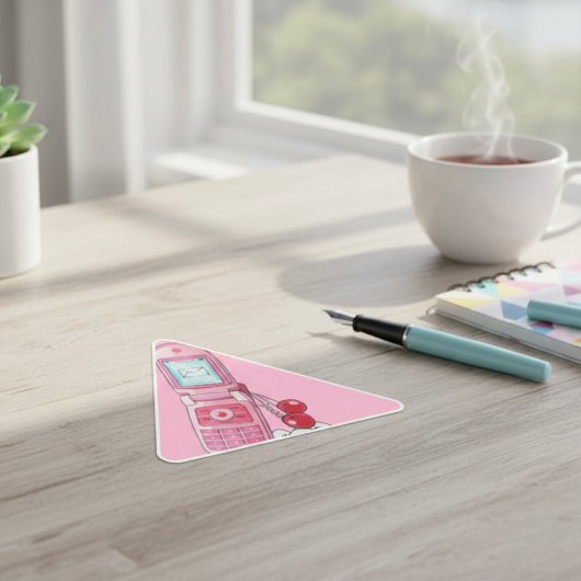 携帯電話 三角形シール