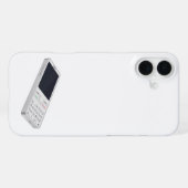 携帯電話（白） iPhoneケース (裏面横)