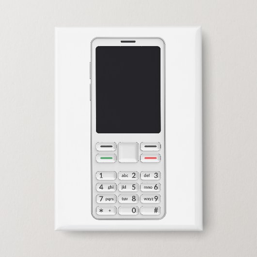 携帯電話 缶バッジ (正面)