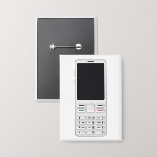 携帯電話 缶バッジ (正面/裏面)