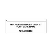 携帯預金専用個人銀行裏書 セルフインキングスタンプ (デザイン)