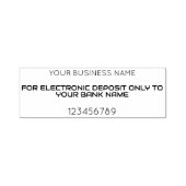 携帯預金専用営業銀行保証 セルフインキングスタンプ (デザイン)