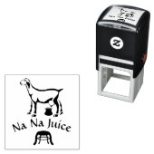 搾乳ヤギ便ラインアート セルフインキングスタンプ (インサイチュ)