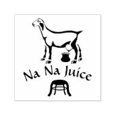 搾乳ヤギ便ラインアート セルフインキングスタンプ (デザイン)