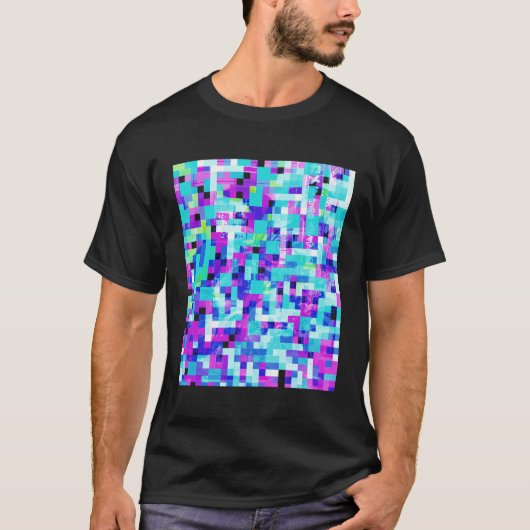 摂動パターン顔認識自動Ca Tシャツ (正面)