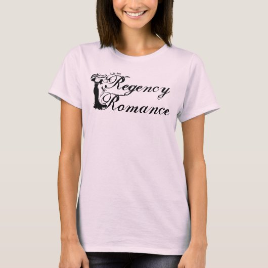 摂政時代ロマンスを書く Tシャツ (正面)