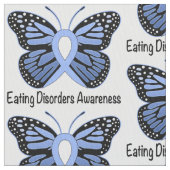 摂食障害の蝶認識度のリボン ファブリック (クローズアップ)