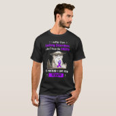 摂食障害啓発に苦しむ 猫 Tシャツ (正面フル)
