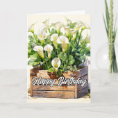 摘まれたてのタマユリが咲く カード (正面)