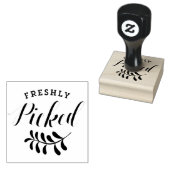 摘み立てのタイポグラフィ |フレッシュ・プロデュース ラバースタンプ (押印)