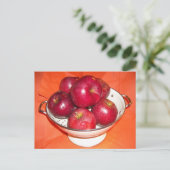 摘んだばかりのリンゴ ポストカード (スタンド正面)