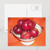 摘んだばかりのリンゴ ポストカード (正面/裏面)