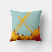 摩擦クレーンのオペレータータンクTrac Treesシーンアート クッション (裏面)