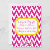 摩擦ダビングのベビーシャワーの招待状-ピンク 招待状 (裏面)