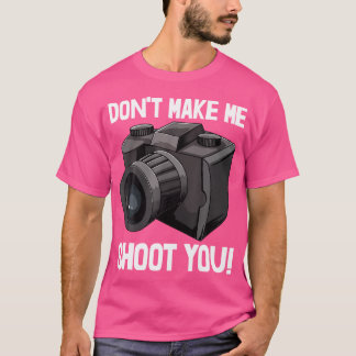 撃たないでください カメラ ティーシャツ 写真撮影 L Tシャツ