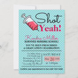 撃たれたぞ!看護学校卒業招待状 招待状