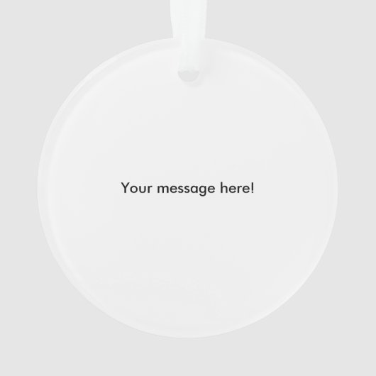 撃たれる御曹司FR-Sの圧延-あなたのメッセージを加えて下さい オーナメント (裏面)