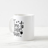 撃ち落とす時間 コーヒーマグカップ (正面左)