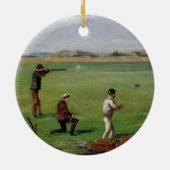 撃つこと(紙の油) セラミックオーナメント (裏面)