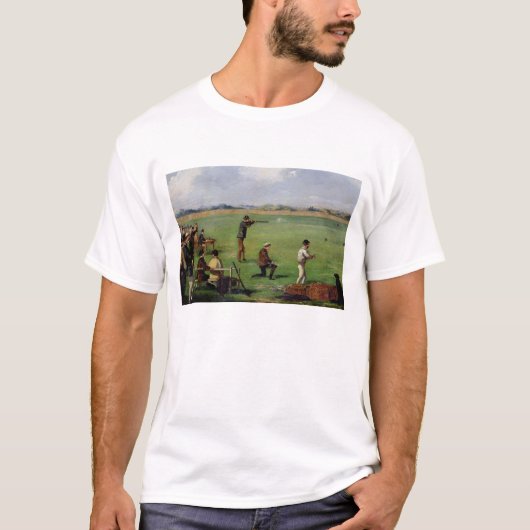 撃つこと(紙の油) Tシャツ (正面)