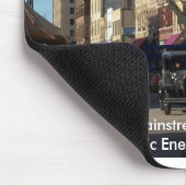 撃つことMainstreet Oshkosh -社会の敵の マウスパッド (コーナー)