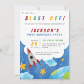 撃て!ボーイズ宇宙テーマ誕生会 招待状 (正面)