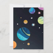 撃て！ロケットトリップザのまわりにサンボーイ誕生日 招待状 (裏面)