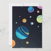 撃て！ロケットトリップザのまわりにサンボーイ誕生日 招待状 (裏面)