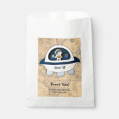 撃て!ヴィンテージモダン宇宙飛行士の赤ちゃんシャワー フェイバーバッグ (正面)