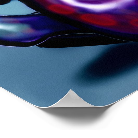 撚り合わせた虹色 ポスター (角)