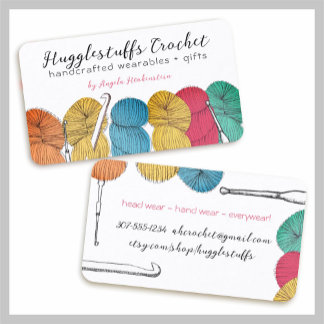 撚り糸ハンククロシェのフックの名刺 名刺