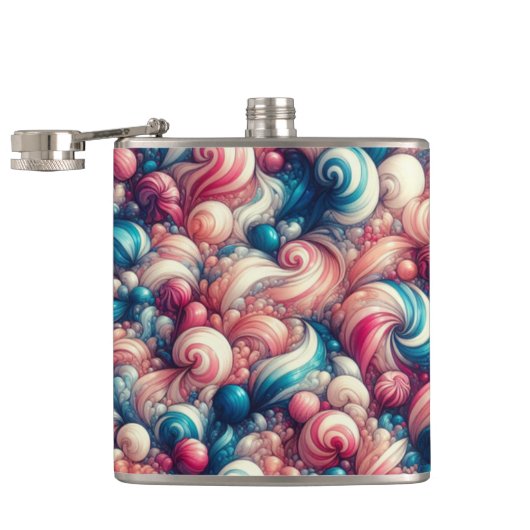 撚り綿キャンディ フラスク (オープン)