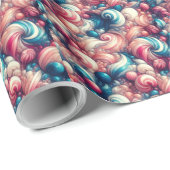 撚り綿キャンディ ラッピングペーパー (ロールコーナー)