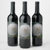 播種タンポポ花ワインボトルラベル ワインラベル (ボトル)