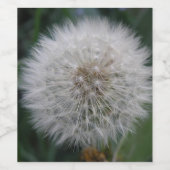 播種タンポポ花ワインボトルラベル ワインラベル (シングルラベル)