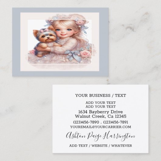 撮エレガント影・ポートレート・サロン等 名刺 (正面/裏面)