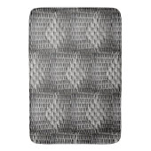 撮影された三つ編み、抽象芸術と興味深い灰色 バスマット (正面縦)