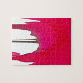 撮影された瞬間:赤いバラの花びらの優雅さ ジグソーパズル (横)