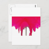 撮影された瞬間：赤いバラの花びらの優雅さ ポストカード (正面/裏面)