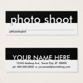 撮影アポイントメントカード (正面&裏面)