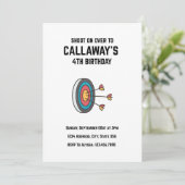 撮影オンオーバー誕生日招待状 招待状 (スタンド正面)