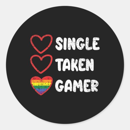 撮影ゲーマーゲイプライド国旗Lgbt-qゲーミングビデオ番組 ラウンドシール (正面)