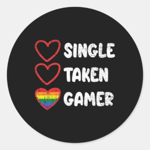 撮影ゲーマーゲイプライド国旗Lgbt-qゲーミングビデオ番組 ラウンドシール