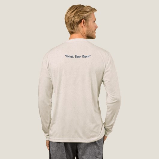 「撮影モード:オン」 トライブレンドTシャツ (背面全体)