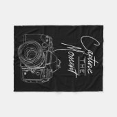 撮影モーメントカメラ写真撮影者。 フリースブランケット (正面(横))