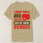 撮影引用文I撮影する人 Tシャツ (デザイン正面)