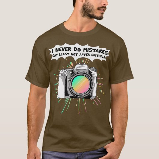 撮影日カメラマンカメラマン Tシャツ (正面)