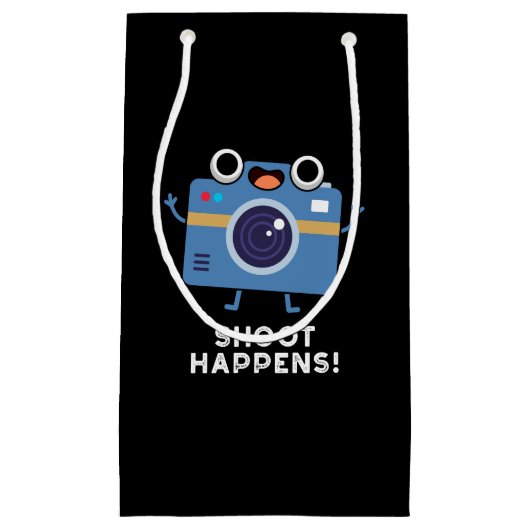 撮影時のカメラおもしろいプンダークBG スモールペーパーバッグ (正面)